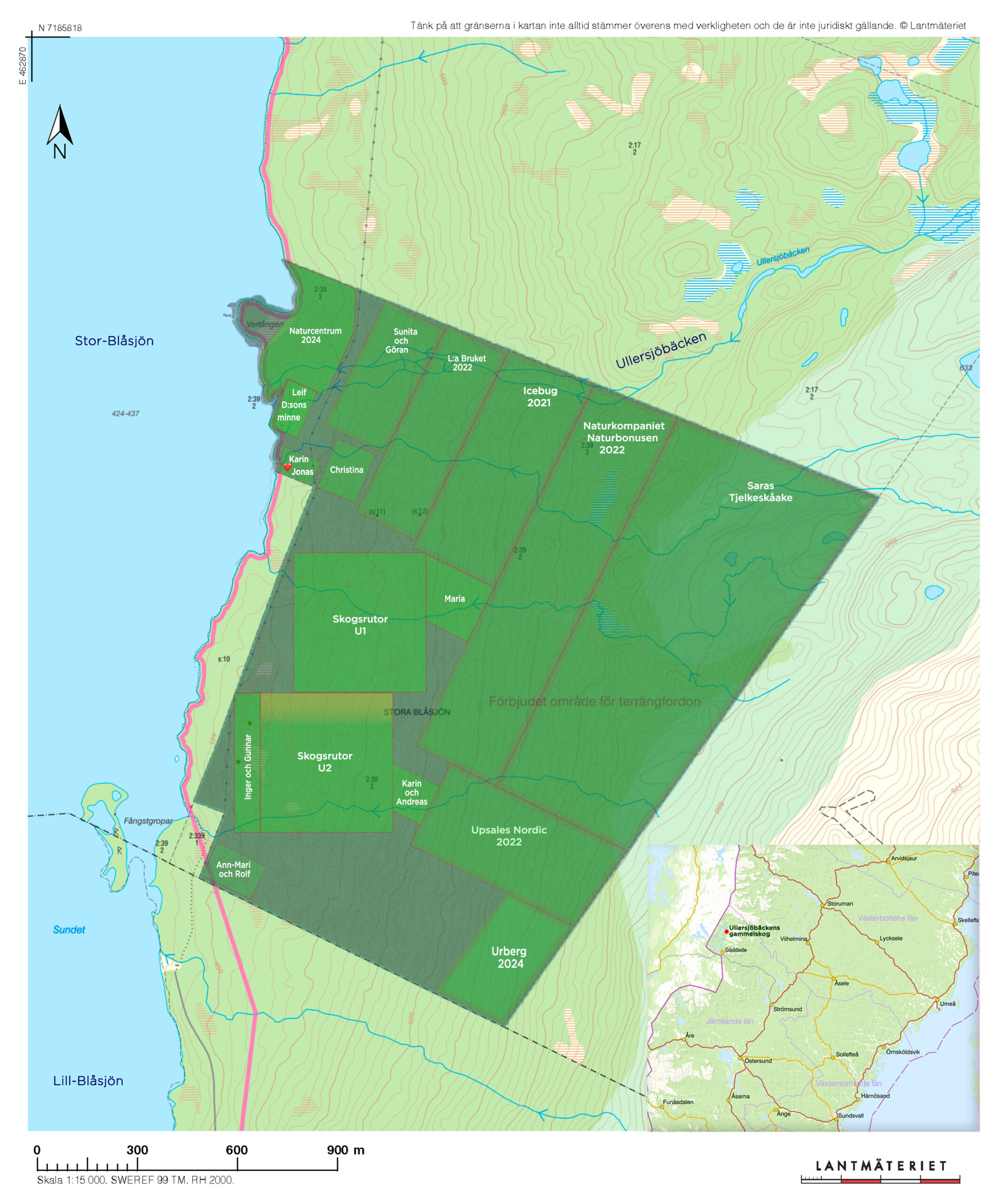 Insamlingskarta Ullersjöbäcken